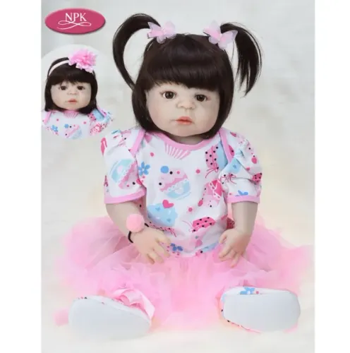 Boneca Realista Reborn Silicone Luiza Nenem