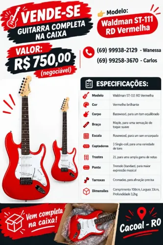 Vende-se guitarra nova na caixa