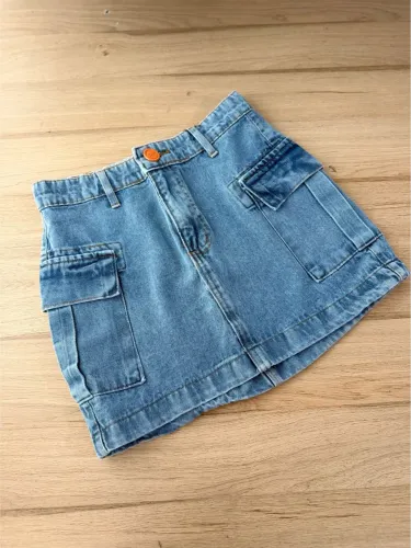 Saias jeans femininas