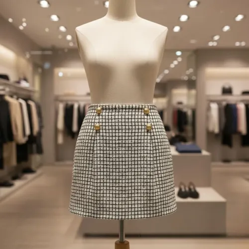 Saia Tweed elegante Mabê Boss