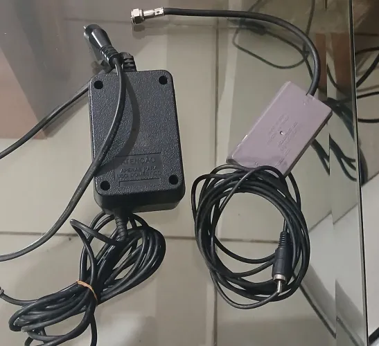 Fonte Snes Original com Defeito + Cabo RF Original 