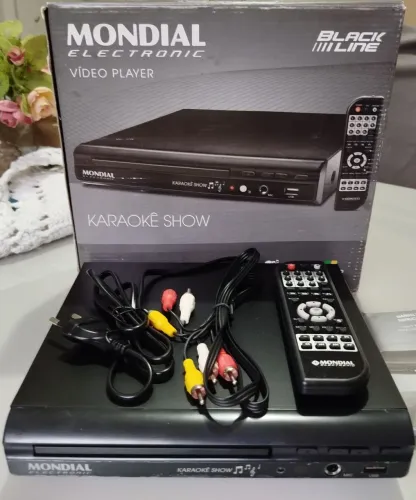 Aparelho de DVD player Mondial( Karaokê)