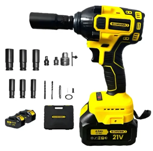 Chave De Impacto Parafusadeira Furadeira Bateria Sem Fio 21v com 2 baterias