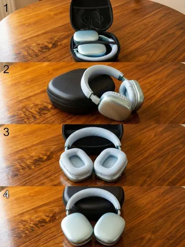 Fones de ouvido wireless \Bluetooth Europeu.