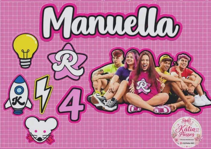 Tooper de bolo, tags e adesivos
