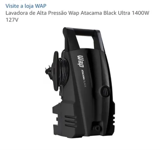 Lavadora de pressão wap Atacama black / snow foam de brinde