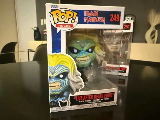 Funko Pop Rocks - Iron Maiden - Live After Death Eddie 249 - NOVO