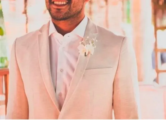 Blazer e colete em Linho - Noivos/Padrinhos