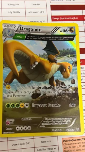 Carta Pokémon Dragonite Holográfica 52/108 - Aury/Roaring Skies 