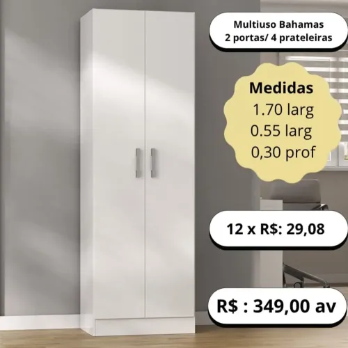 PROMOÇÃO URGENTE - Multiuso Bahamas Branco por apenas R$349,00