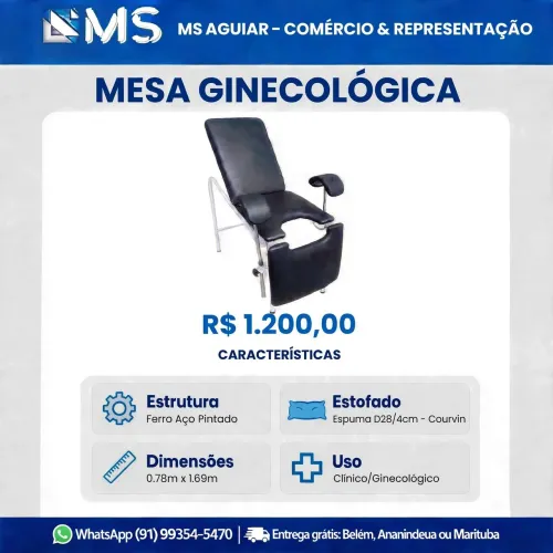 Poltrona ginecológica / Mesa ginecológica 