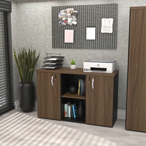 Armário com 2 portas e nicho corporativo chique
