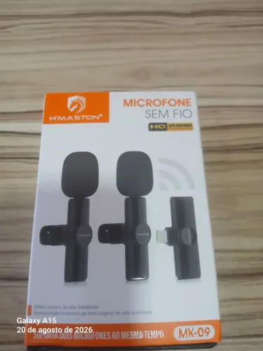 Microfone de lapela para celular iPhone
