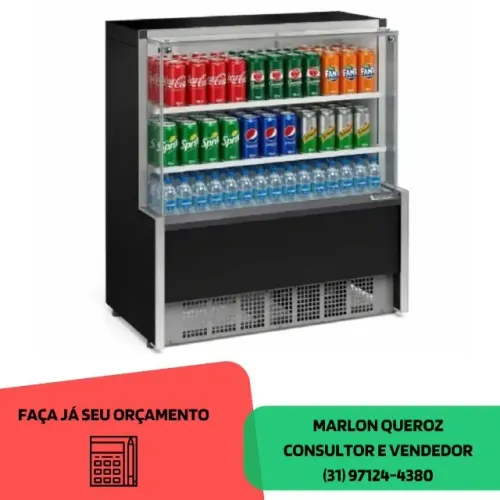 Balcão Refrigerado 2 Placas 1,10 metros Gelopar