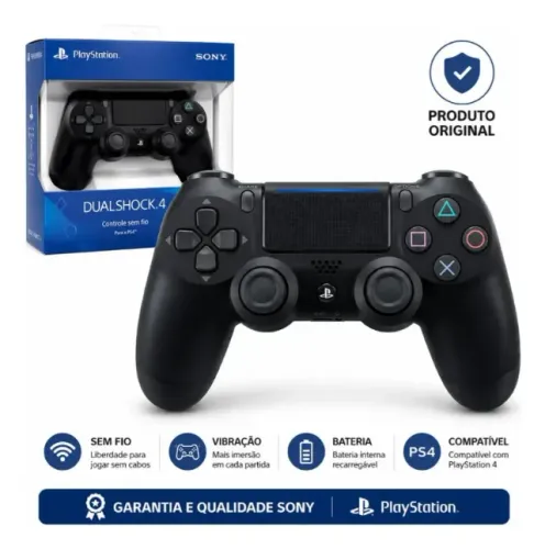 CONTROLE PS4 ORIGINAL NOVO NA CAIXA.