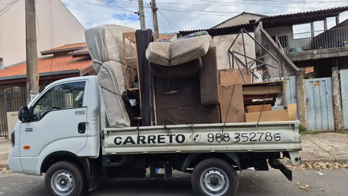 Coleto móveis antigos e faço carreto