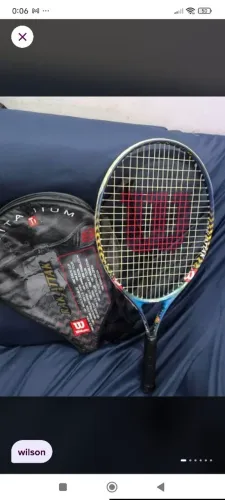 Raquete tênis Wilson rakattak Titanium high Power 23 