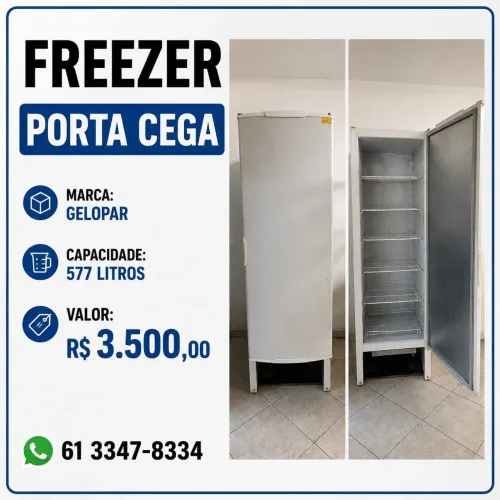Freezer vertical Gelopar