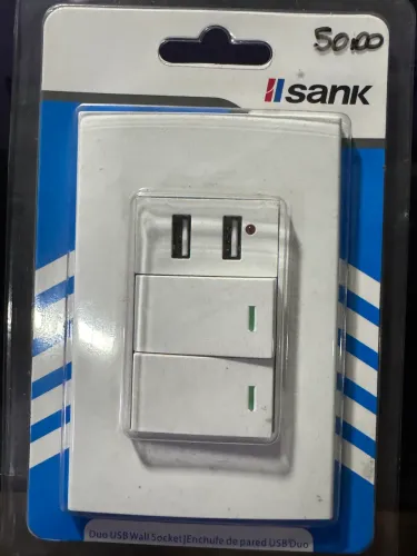 Interruptor duplo com 2 entradas USB para carregar aparelhos eletrônicos na oferta 