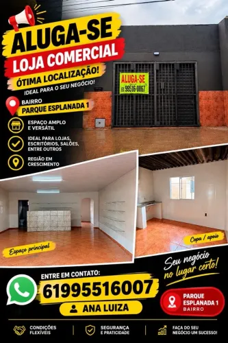 Alugo loja comercial parque esplanada 1- valparaiso