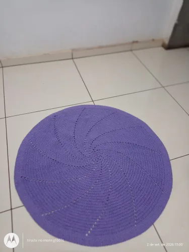 Tapetes crochê redondo lindo