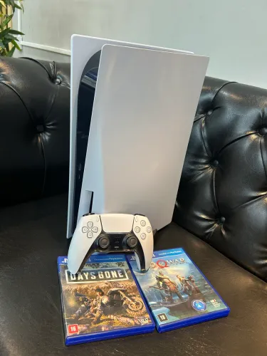 Ps5 mídia FÍSICA, IMPECÁVEL + 2 jogos