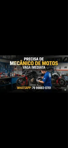 Vaga para mecânico de motos imediato