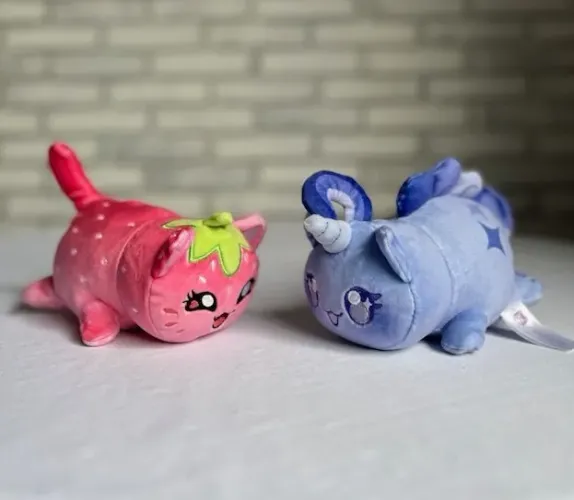 Kit 2 Pelúcia Coleção Aphmau MeeMeows Mystery Plush 15cm