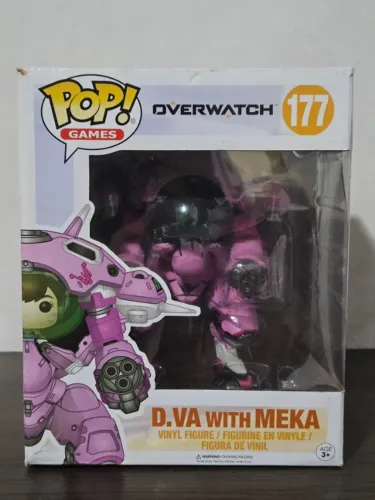 Funko Pop D. Va with MEKA 177 Overwatch / Detalhes na pintura