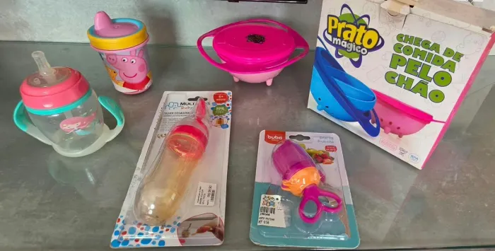Kit alimentação infantil menina