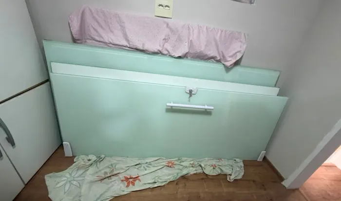Porta com fechadura 