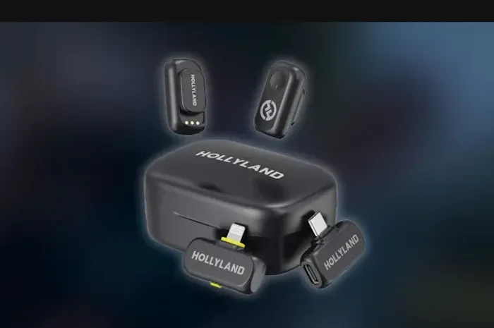 Microfone sem fio Hollyland Lark A1 Combo para iPhone e Androidd