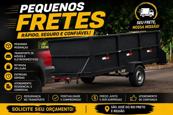 PEQUENOS FRETES COM SEGURANÇA E AGILIDADE - Frete 