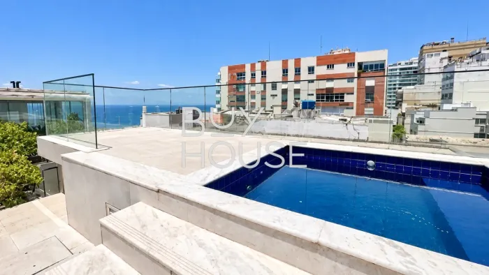 Cobertura Triplex na Vieira Souto com 380 m², 5 Suítes e Piscina Privativa