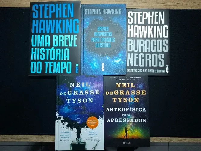 Livros Stephen Hawking e Neil deGrasse Tyson