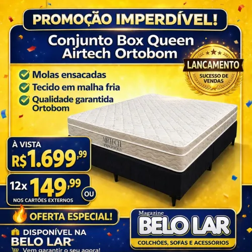 Cama Queen 100%Ortobom