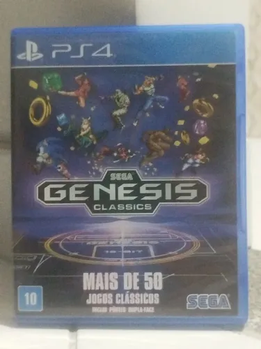 Sega genesis ps4 em plástico completo