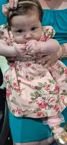 Vestido Social Bebê Tricoline