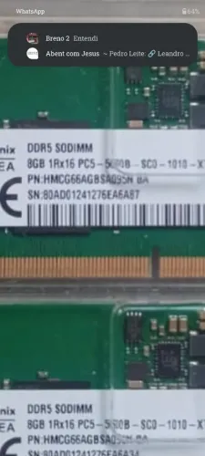 Memória DDR5 seminova oferta R$900,00