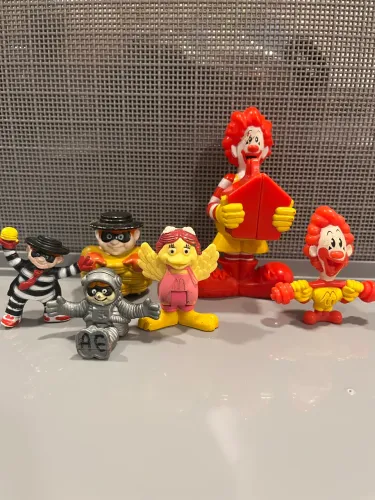 Lote Miniaturas Antigas Turma do Ronald McDonald?s - Brinquedos Vintage Mc Lanche Feliz