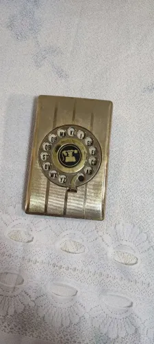Antiga Agenda Índice Telefônico de Mesa Eagle UK - Disco Rotativo Anos 70