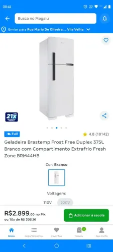 Geladeira Brastemp