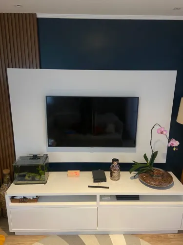 Rack + Painel Tv + Painel Ripado