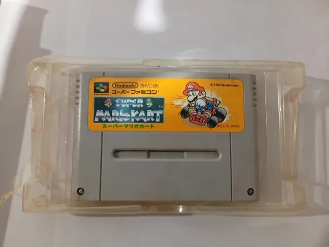 Super Mario Kart Original com Caixa e Manual Nintendo Super Famicom