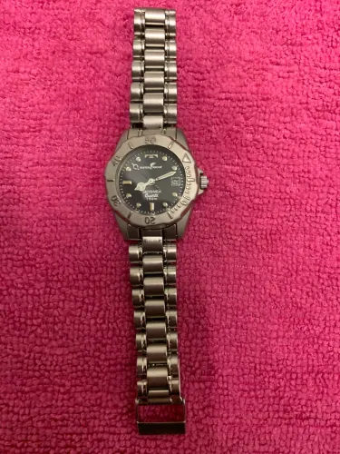 Relógio Q&Q Skydiver Quartz 150m Aço Inoxidável - Para Conserto ou Restauração