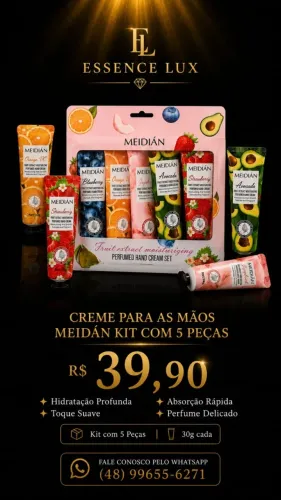 ? Creme de Mãos Frutas ? Hidratação & Maciez Todos os Dias