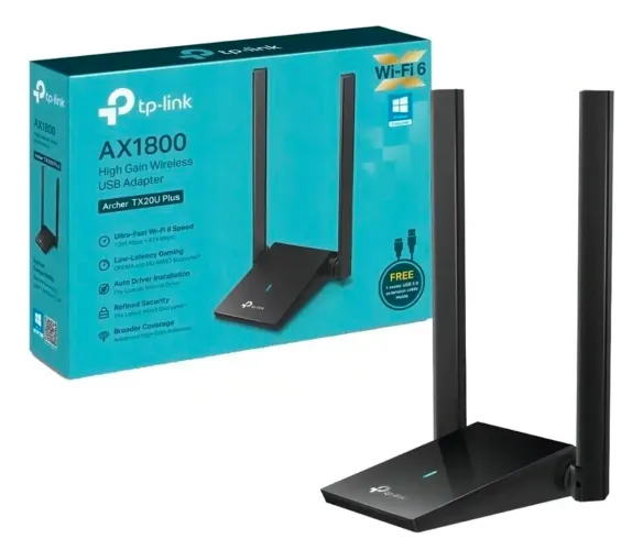 Adaptador USB wifi 6 de banda dupla Tp-link