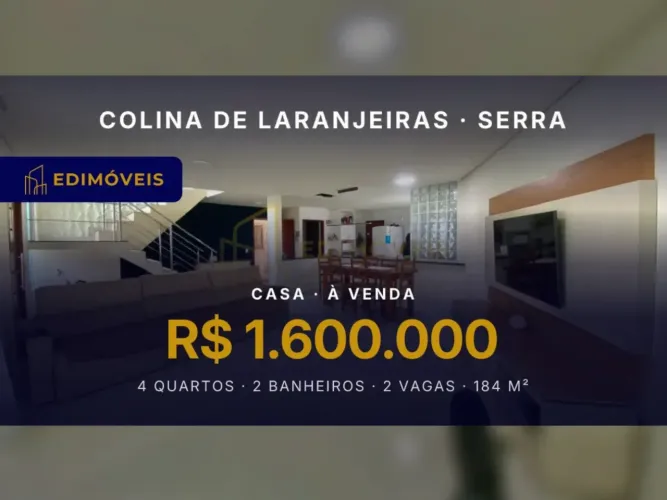 Casa 4 quartos em Colina de Laranjeiras, perfeita para receber amigos