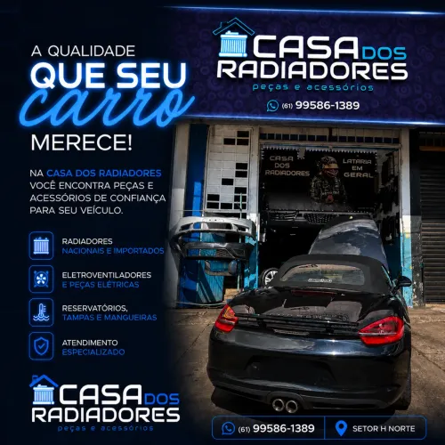 Radiadores nacionais e importados.
