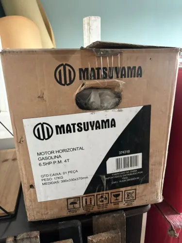 Motor Matsuyama 6,5hp gasolina - novo na caixa